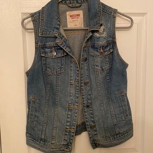 Small, Mossimo brand, jean vest.